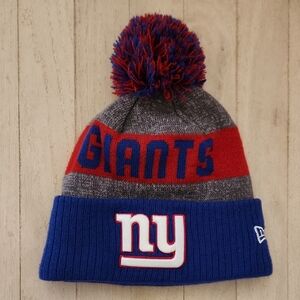 New Era NY Giants NFL Red and Blue Knit Beanie Hat Unisex Mens Womens One Size